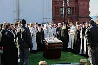  Божественная литургия и отпевание архимандрита Сергия (Шагаева) в Тихвинском храме Ногинска 